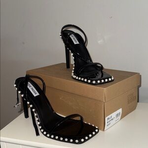 Steve Madden Black Studded Heels